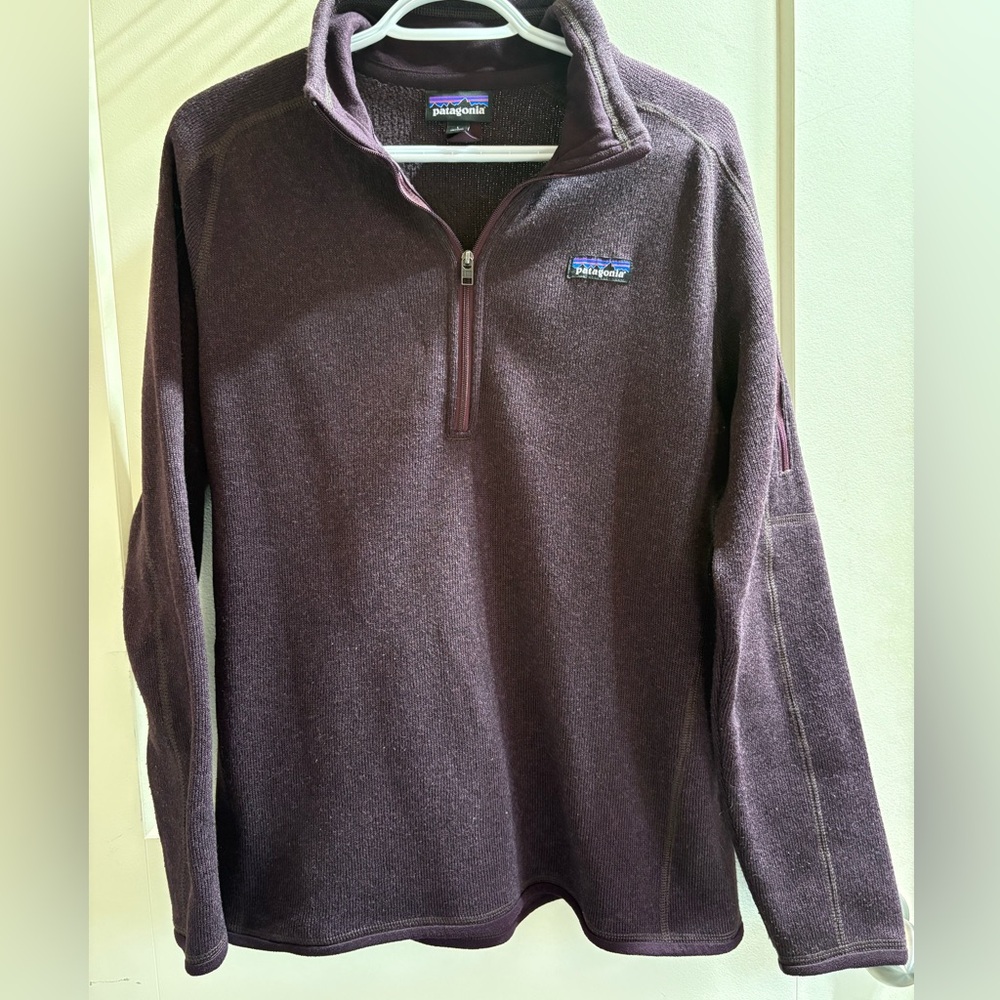 Patagonia Plum Quarter-Zip Fleece